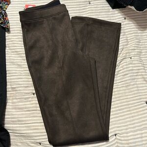 NWT Faux Suede PerfectFit Ponte Flare Pant